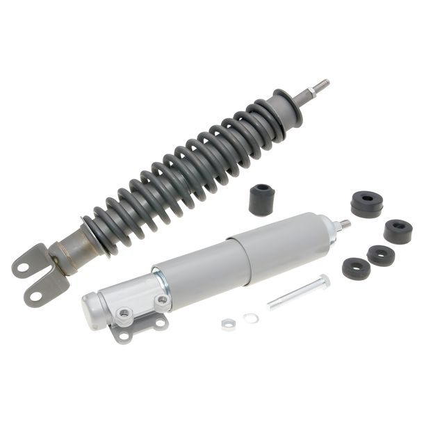 Fahrwerkskit / Stoßdämpfer Satz phosphatiert / grau für Vespa PK 125, PK 125 XL