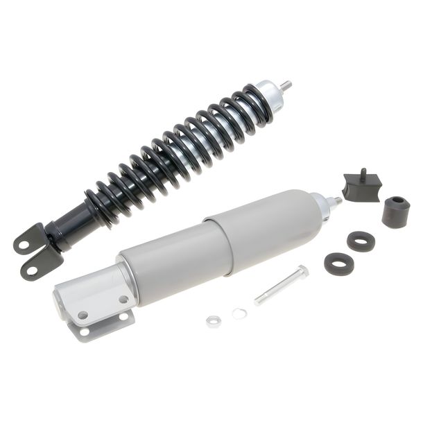 Fahrwerkskit / Stoßdämpfer Satz schwarz / grau für Vespa PX, PE 125, 150, 200