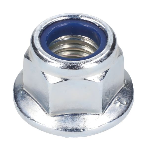 Tuerca autobloqueante con brida M12, galvanizado