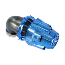 Luftfilter Polini Blue Air Box 46mm 90° blau-schwarz