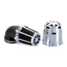 Luftfilter Polini Blue Air Box klein 32mm 90° Chrom-schwarz