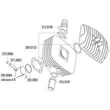 Kolben Satz Polini Serie 6000 48mm (D) für Sachs Mopeds