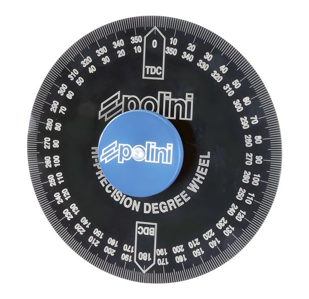 Roue en aluminium anodisé noir Polini avec adaptateur