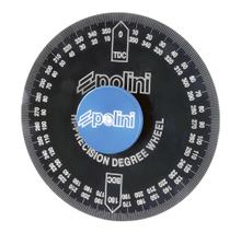Ruota Polini in alluminio anodizzato nero incl. adattatore