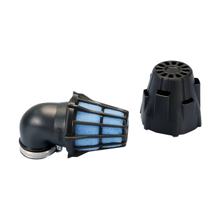 Filtro aria Polini Blue Air Box 46mm 90° nero/blu