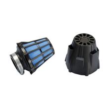 Luftfilter Polini Blue Air Box 37mm gerade schwarz-blau