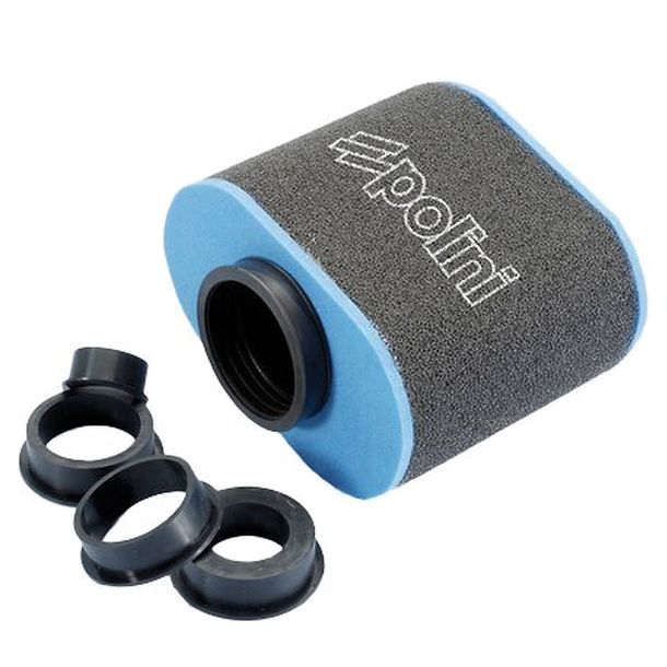 Luftfilter Polini Big Evolution 28-55mm gerade schwarz-blau