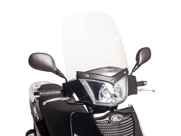 Pare-brise Puig T.S. transparent/clair pour Kymco People S 50, 125, 200i, 300i (07-14)