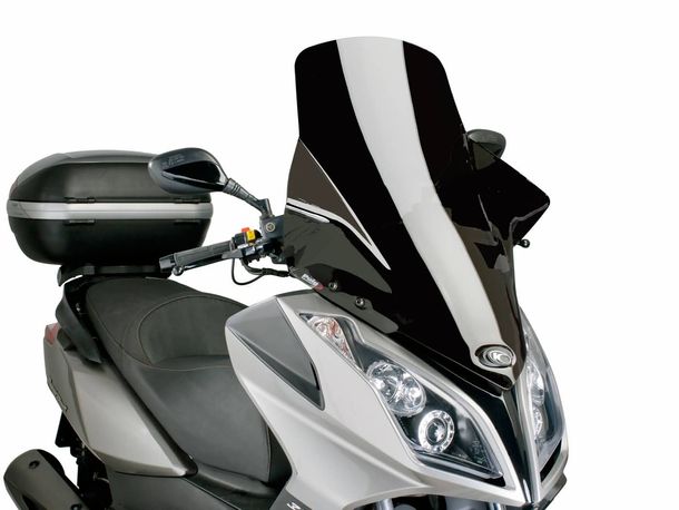 Windschild Puig V-Tech Touring schwarz für Kymco Downtown 125i, 300i ABS 09-14
