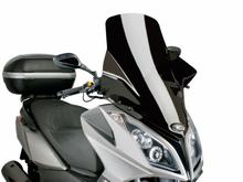 Para-brisa Puig V-Tech Touring preto para Kymco Downtown 125i, 300i ABS 09-14