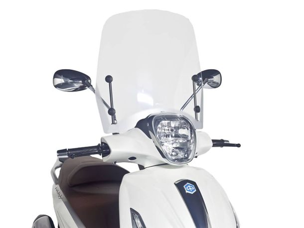 Pare-brise Puig T.S. transparent/clair pour Piaggio Beverly 125, 300 (11-14)