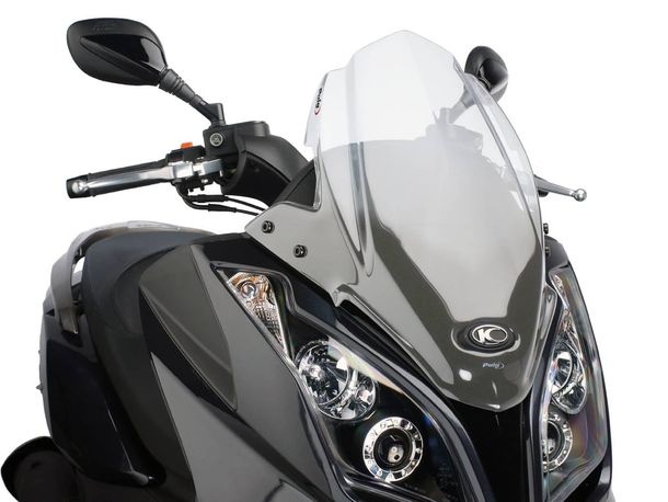 Pare-brise Puig V-Tech Sport transparent/clair pour Kymco Downtown 125i, 300i ABS 09-14