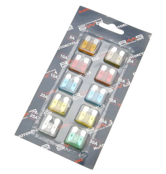 Fusible à bouchon plat 19,2 mm RMS, lot de 10