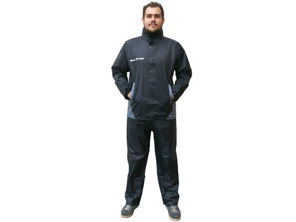 Regenkombi S-Line schwarz 2-teilig - Größe M