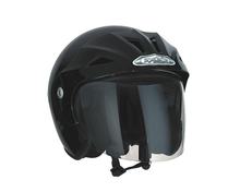 Casque Speeds Jet Sportive Noir brillant Taille S (55-56 cm)