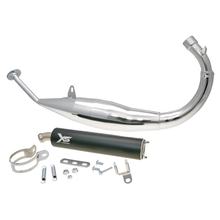 Échappement Tecnigas XS homologué, chromé pour Yamaha DT 03-10, Malaguti XSM, XTM 03-10