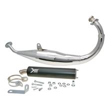 Échappement Tecnigas XS homologué, chromé pour Derbi, Aprilia, Gilera