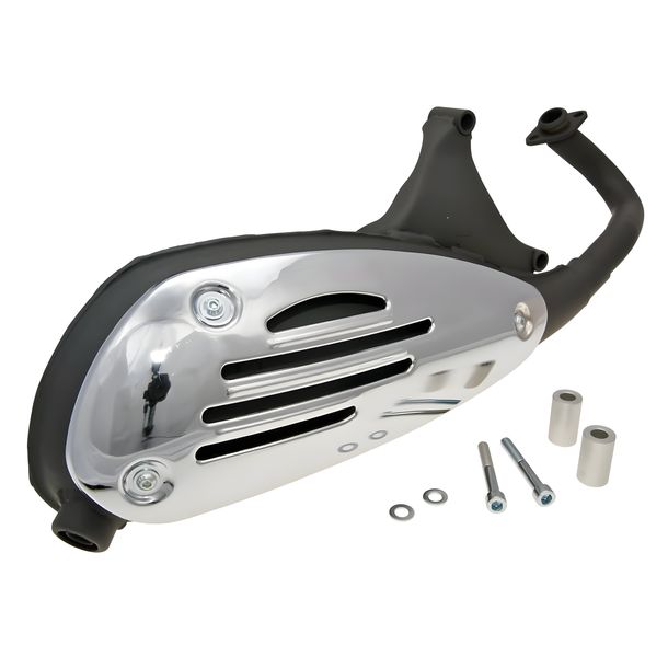 Auspuff Tecnigas Original Pro mit Zulassung für Piaggio Fly, Liberty, Sfera, Vespa ET2, LX, Primavera, Sprint, S 50 2T