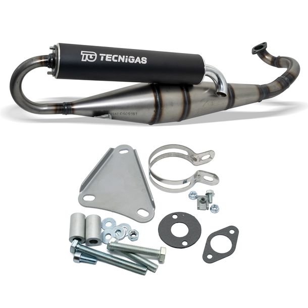 Auspuff Tecnigas Next-R für Italjet Formula AC, Pegasus Sky I Corona II LC RX Benelli Naked Derbi Vamos Malaguti Crosser TGB 101R Torpedo Velocifero