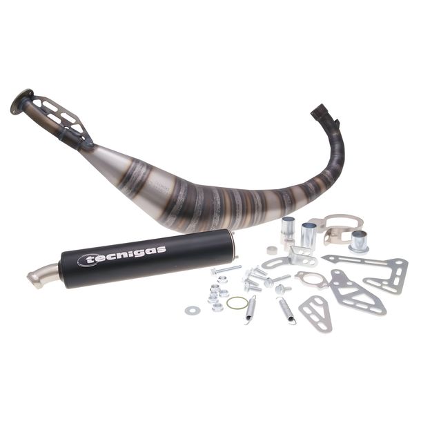 Auspuff Tecnigas E-Box mit Zulassung für Derbi Senda, DRD (00-), MH RX, Peugeot RX