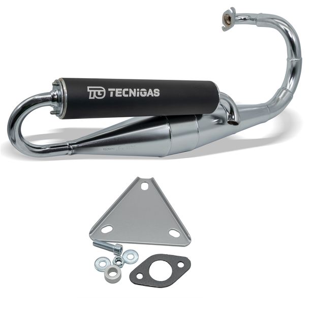 Scarico Tecnigas Next-R con certificazione, cromato per Peugeot (98-)