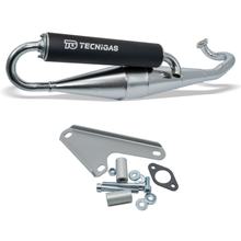 Escapamento Tecnigas Next-R com homologação, cromado para Suzuki, Aprilia