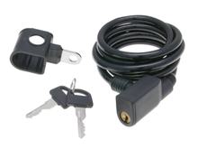 Câble antivol de sécurité urbaine 450P d=8 mm L=150 cm avec support