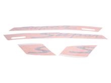 Aufkleber Dekorsatz "Super" OEM orange für Vespa GTS Super Sport 85/B