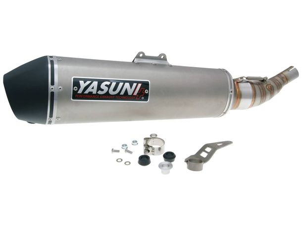 Auspuffanlage Yasuni Scooter 4 mit Zulassung, Titan Optik für Yamaha YP X-Max VP X-City Versity R, MBK Kilibre 250 / 300 ccm