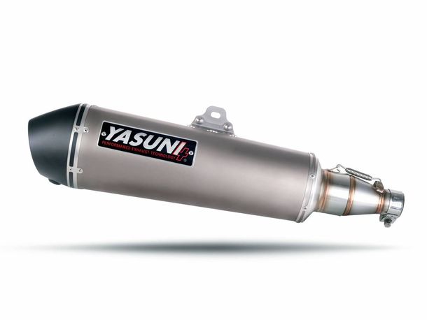 Auspuffanlage Yasuni Scooter 4 mit Zulassung, Titan Optik für Kymco Downtown i, Kawasaki J SE 300 ccm