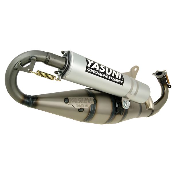 Sistema de escape Yasuni Carrera 16 aluminio para Piaggio Typhoon Gilera Runner – Bild 1