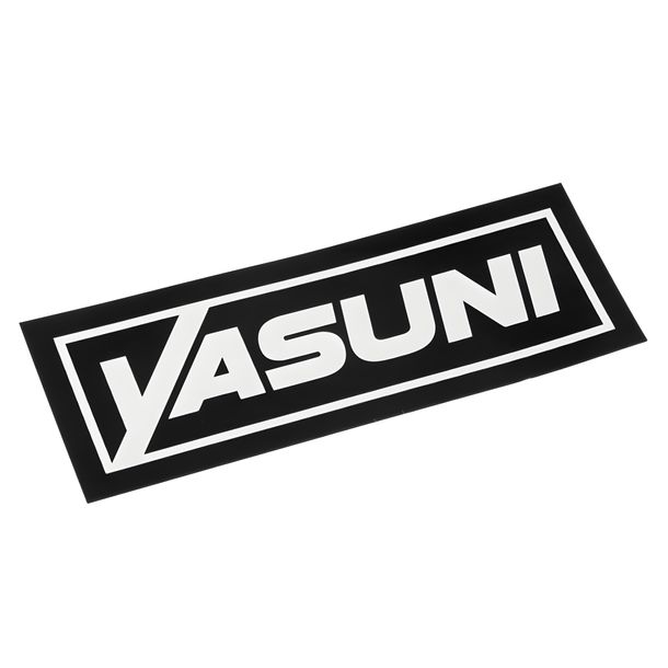 Yasuni achterdemper sticker 110x35mm