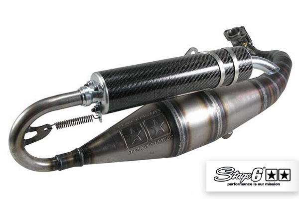 Auspuffanlage Stage6 R1200 RACE für Peugeot liegend