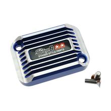 Tampa do Cilindro de Freio Stage6 CNC Type cooling style para Aprilia SR Azul anodizado