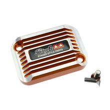 Tampa do Cilindro Mestre de Freio Stage6 CNC Type estilo refrigeração para Aprilia SR Laranja anodizado