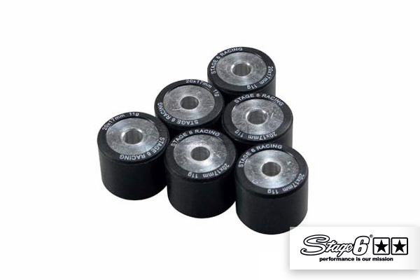 Variomatikgewichte Stage6 Satz Variorollen 20x17mm, 10,0g, 6 Stück