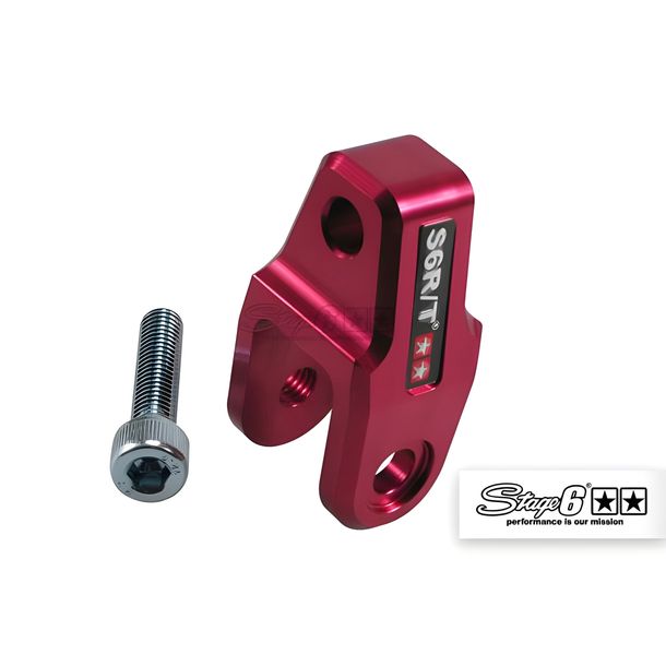 Höherlegungssatz Stage6 CNC +40mm Minarelli / für Peugeot / für Kymco mit Strassenzulassung Rot