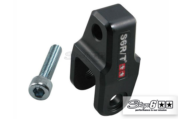 Höherlegungssatz Stage6 CNC +40mm Minarelli / Peugeot / Kymco Schwarz – Bild 1