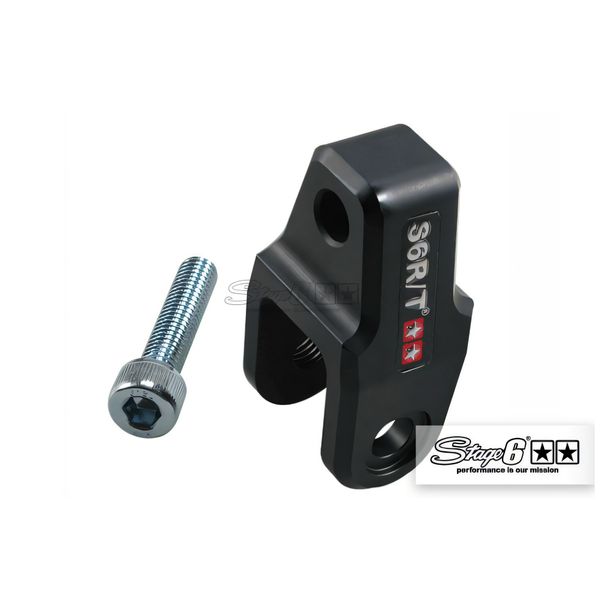 Kit elevador de coche Stage6 CNC +40 mm Minarelli/Peugeot/Kymco Road Legal Negro