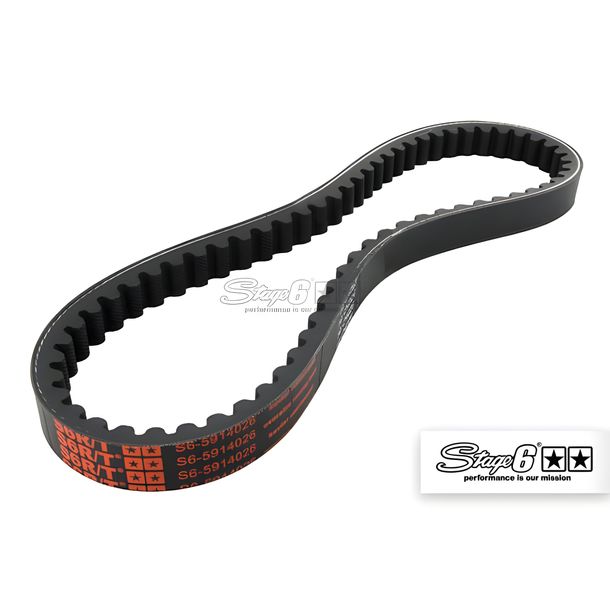V-belt Stage6 R/T Oversize CVT Piaggio/Gilera/Vespa short 732x19.2x10.5mm 30 degrees