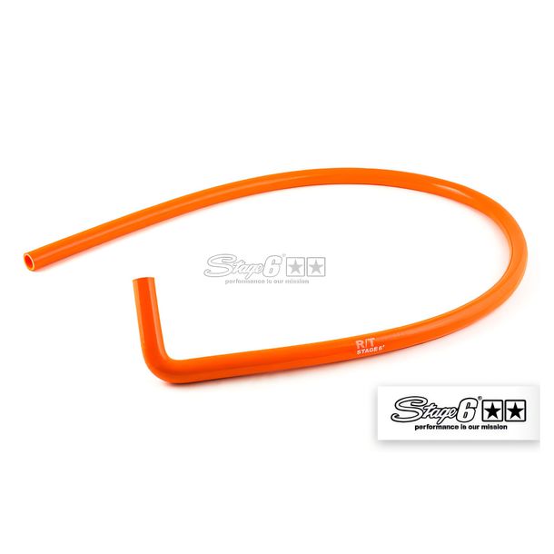 MANGUERA RADIADOR STAGE6 HQ, 1500mm, 1 x 90°, naranja