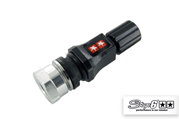 Stage6 CNC Straight Tyre Valve Black