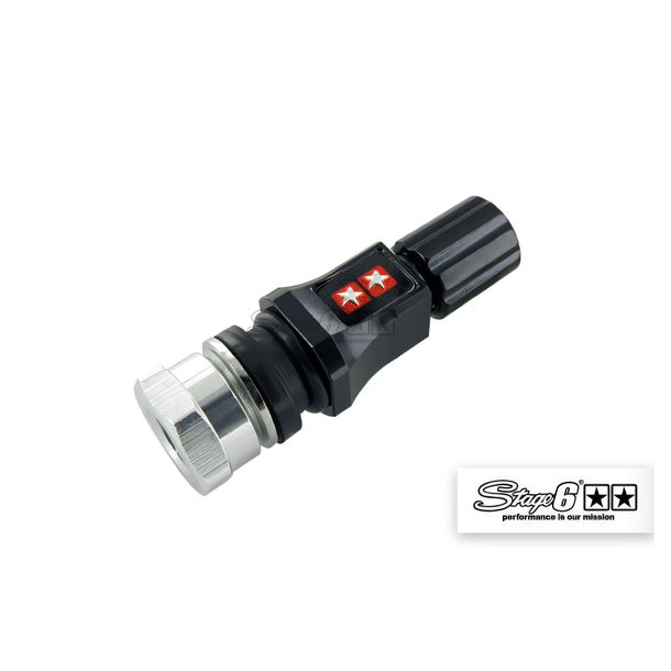 Reifenventil Stage6 CNC, gerade, schwarz