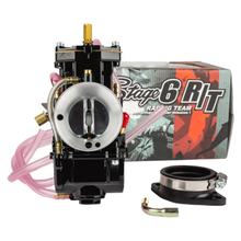 Vergaser Stage6 R/T Typ PWK 24mm Flachschieber schwarz mit Powerjet-Düse, universal für 50-100ccm Racing 2-Takt