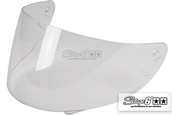Visier Stage6 für Stage6 Helm, klar, mit Straßenzulassung