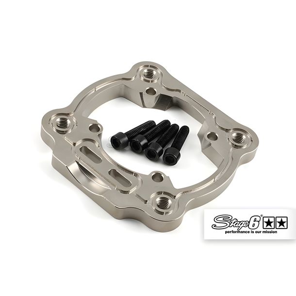 Zylinderfuß Adapter inkl. Stehbolzen Stage6 R/T 70ccm, Piaggio LC