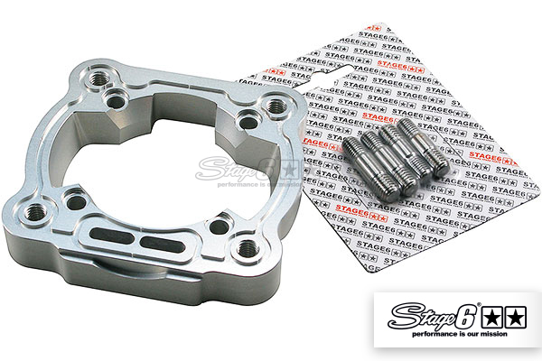 Cylinder Base Adapter with Studs Stage6 R/T Big Bore 95cc, Derbi D50B0 /D50B1