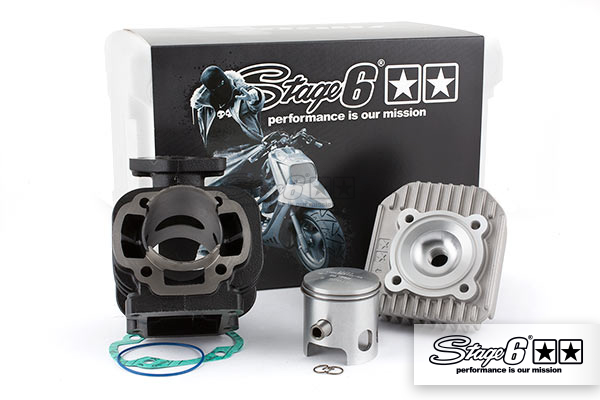 Zylinderkit Stage6 Streetrace 70ccm, 10mm Kolbenbolzen d=47mm, Minarelli stehend