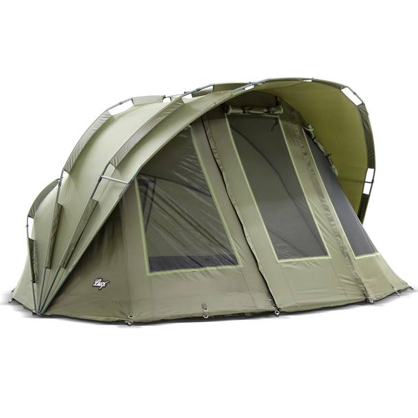 Lucx® Angelzelt Karpfen Zelt 1 - 2 Man Bivvy Carp Dome Fishing Tent  
