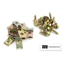 Busta da 20 viti Motoforce m5x15 +20 clip carenatura